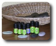 Wellness Massage mit etherischen Ölen